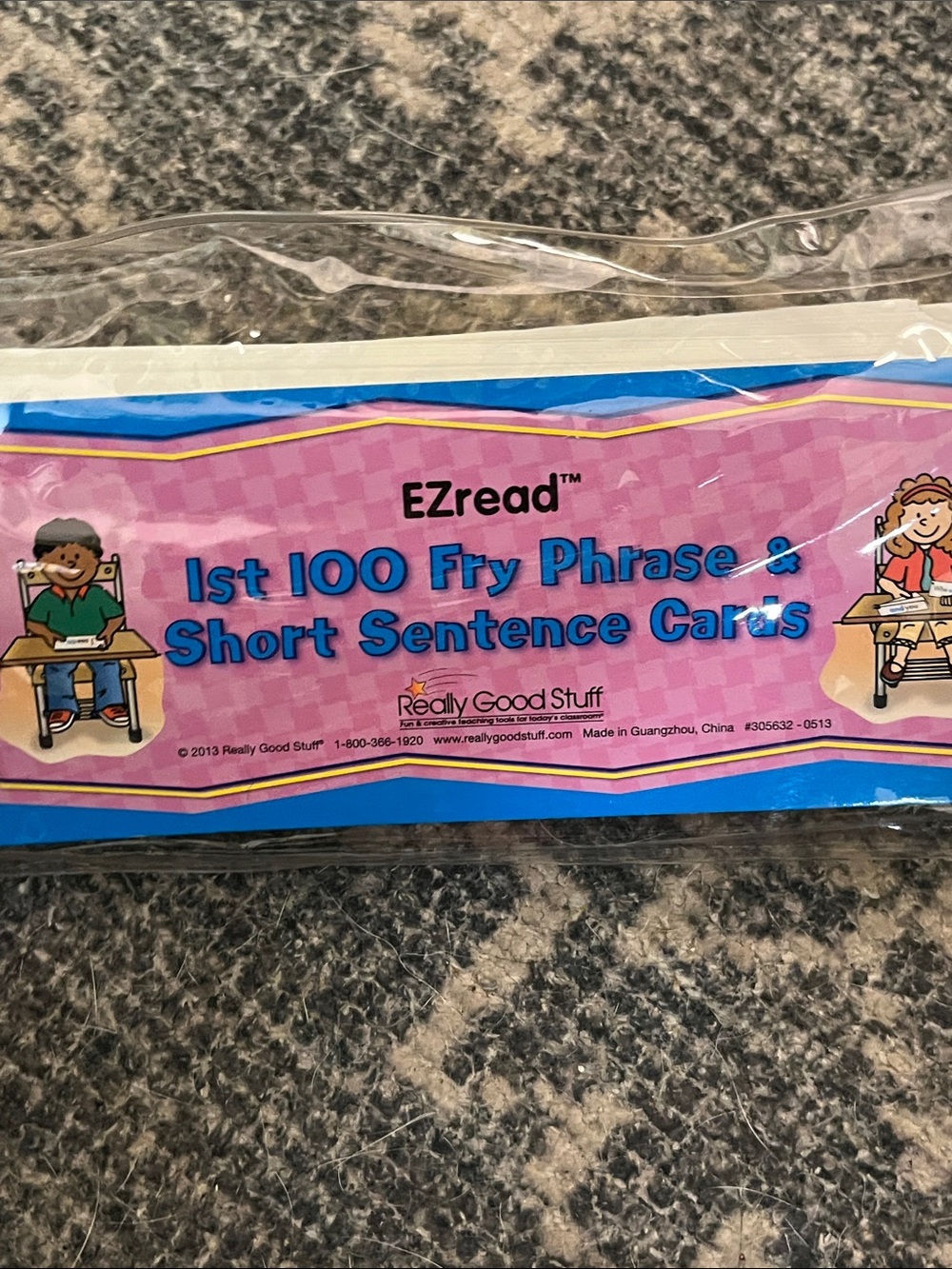 Really Good Stuff Fry Phrases and Short Sentence Cards First 100